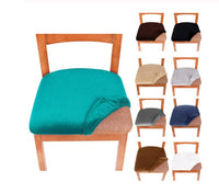 HKM-398995 Elastic Velvet Home Dining Chair Cover - 90% Polyester, 10% Spandex, Modern Style, Fits 14-20 Inch Seats