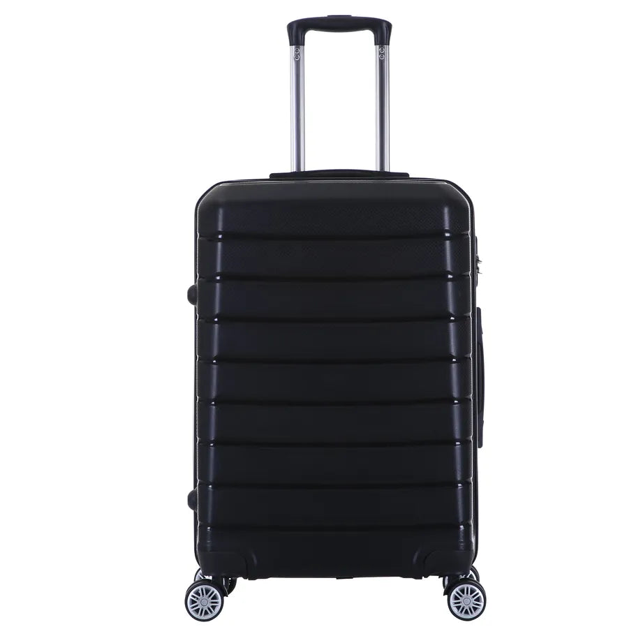 HKM-398995 Lightweight 3-Piece Hardside Luggage Set with Spinner Wheels for Effortless Travel