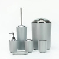 HKM-399187 Sustainable 6-Piece Plastic Bathroom Accessories Set