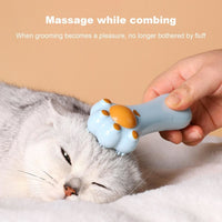 HKM-3994429 Cartoon Design Dual-Purpose Cat Toy and Massage Comb for Dental Care and Digestion
