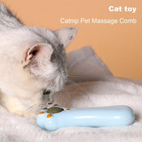 HKM-3994429 Cartoon Design Dual-Purpose Cat Toy and Massage Comb for Dental Care and Digestion