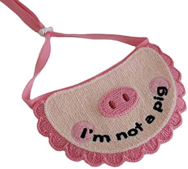 HKM-399507 Ultra Soft Crocheted Cat Towel with Adorable Pig Design for Pet Care