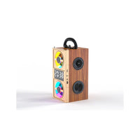 HKM-399763 Wireless Wood Bluetooth Speakers with Stereo Subwoofer for Home Audio and Desktop Use