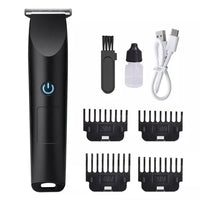 HKM-399827 Rechargeable Electric Beard Shaver Trimmer with R-Shaped Head and USB Charging