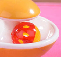 HKM-3998909 Random Color Cat Toys Bell Molar Turntable with Food Leaker - 10.5 ¡Á 8cm Pet Play Accessory