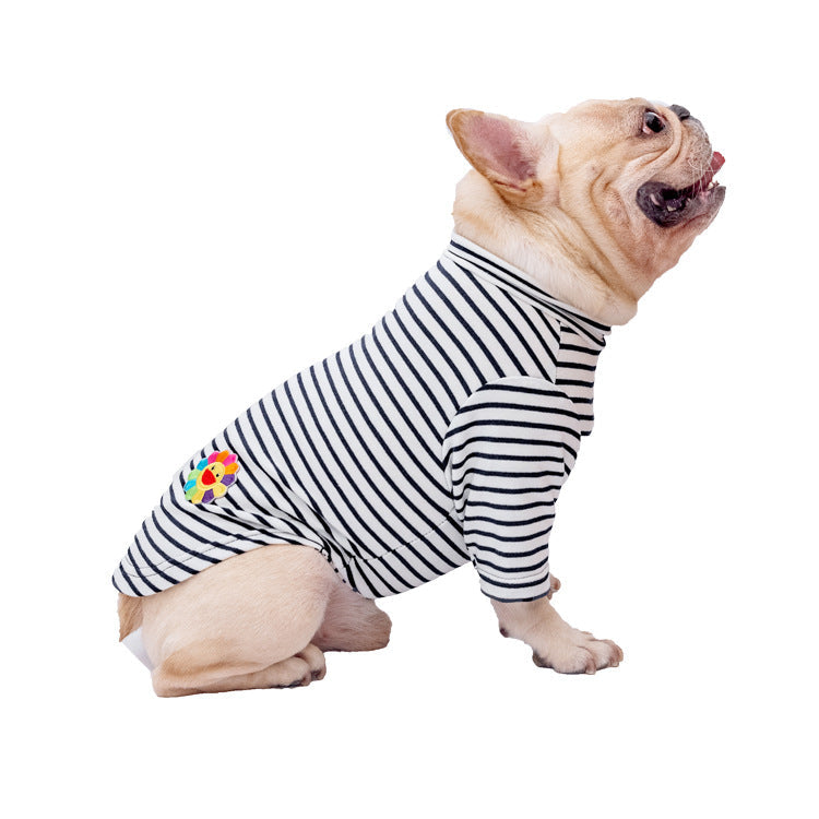 HKM-3999293 Cotton Stretch Four-Legged Pet Overalls for Autumn & Winter ¨C Casual Design in Navy, Khaki, Yellow, and Blue