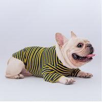 HKM-3999293 Cotton Stretch Four-Legged Pet Overalls for Autumn & Winter ¨C Casual Design in Navy, Khaki, Yellow, and Blue