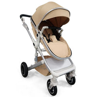 HKM-399955 Luxurious Foldable 3-in-1 Baby Stroller Pushchair with Carriage Function