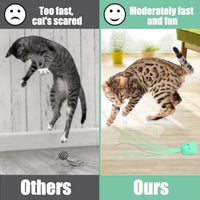 HKM-4000189 Interactive Automatic Cat Wand Toy with Rechargeable Silicone Tails for Indoor Play