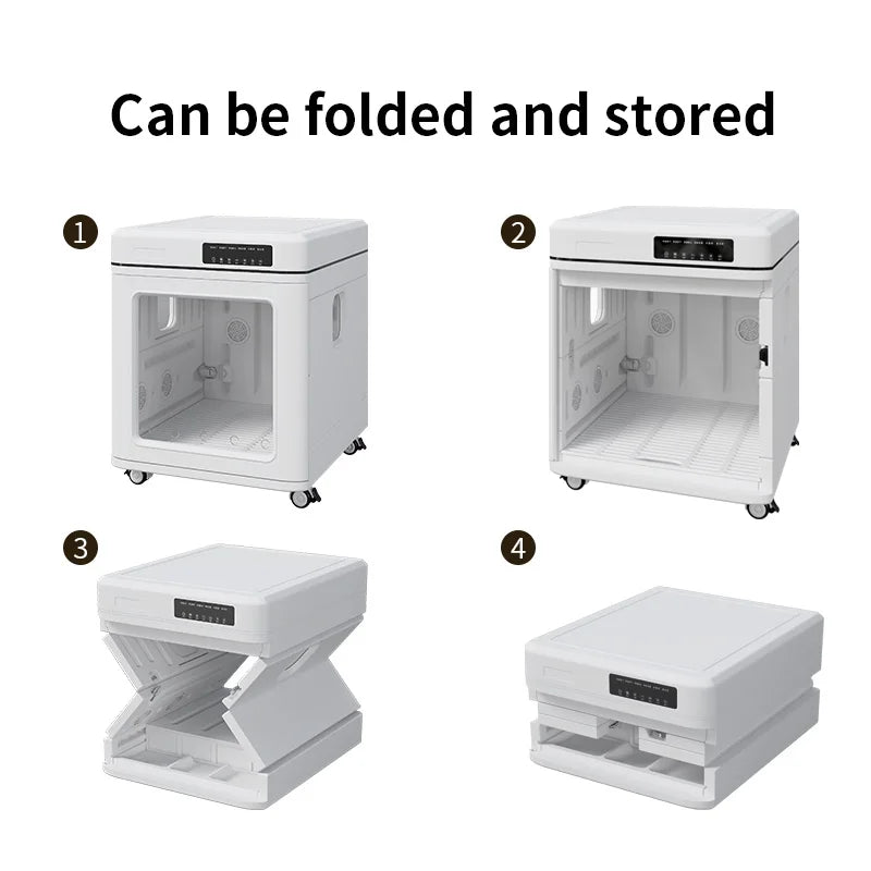 HKM-400019 Quiet Smart Folding Dog Dryer - Eco-Friendly Water Blower for Hands-Free Grooming in Indoor Spaces