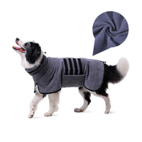 HKM-4000317 Adjustable Water-Absorbent Dog & Cat Bathrobe for Small to Large Pets