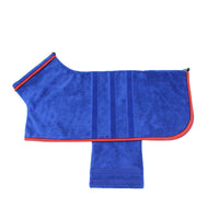 HKM-4000317 Adjustable Water-Absorbent Dog & Cat Bathrobe for Small to Large Pets