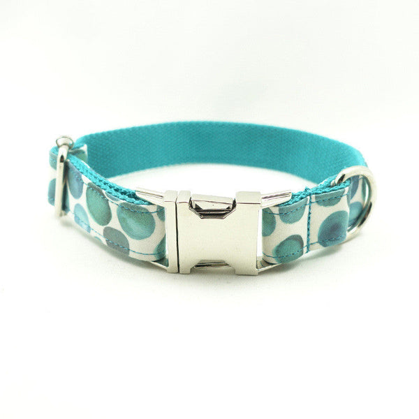 HKM-4000701 Retractable Dog Collar in Bubble Color - Adjustable Polyester Design Available in Multiple Sizes