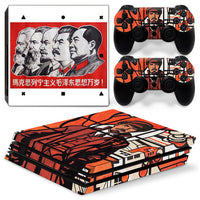 HKM-400083 Stylish Cartoon Vinyl Sticker for PS4 Pro Console and Controller - Scratch and Dust Protection