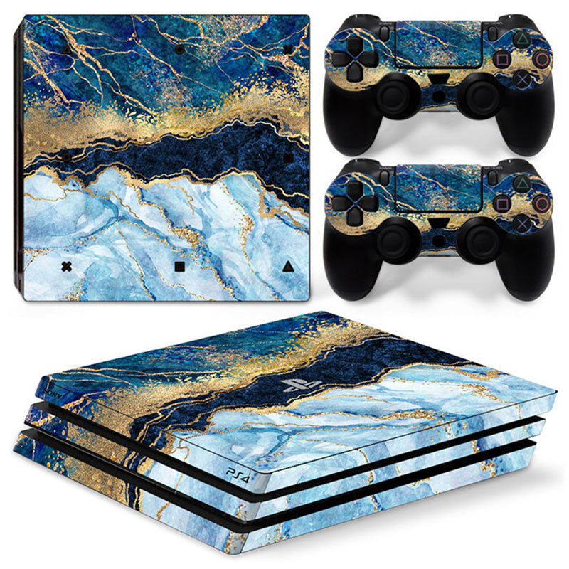HKM-400083 Stylish Cartoon Vinyl Sticker for PS4 Pro Console and Controller - Scratch and Dust Protection