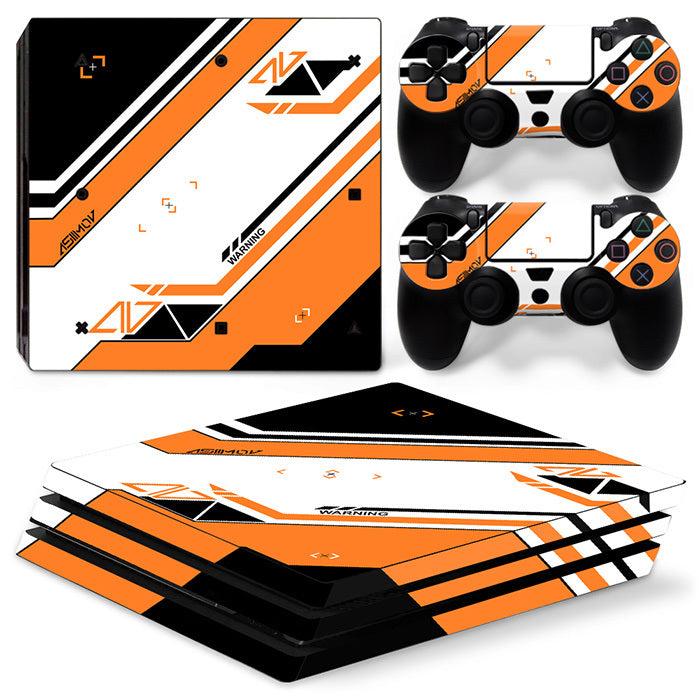 HKM-400083 Stylish Cartoon Vinyl Sticker for PS4 Pro Console and Controller - Scratch and Dust Protection
