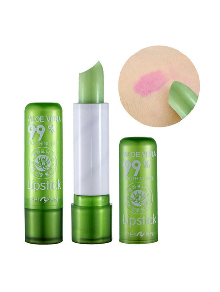 HKM-400147 Aloe Vera Color-Changing Lipstick for Moisturizing and Plumping Effects, Rose Red