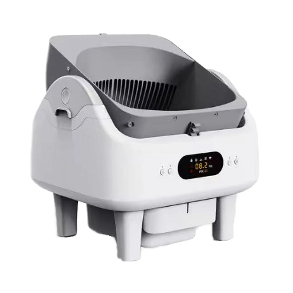 HKM-400211 Automatic Smart Cat Litter Box with Remote Control and Health Monitor - 68L Capacity, Durable PP Plastic