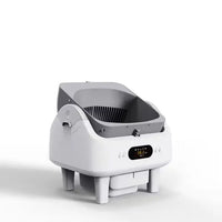 HKM-400211 Automatic Smart Cat Litter Box with Remote Control and Health Monitor - 68L Capacity, Durable PP Plastic