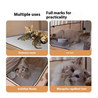 HKM-4002365 Foldable Animal-Shaped Cat Nest Tent in Brown Bear Design, Multiple Sizes Available