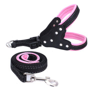 HKM-4002493 Reflective Rhinestone Pet Traction Sleeve with Nylon Strap - Available in Multiple Colors