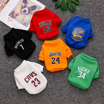 HKM-4003773 Casual Winter Sports Sweater for Pets - Polyester Fabric, Multiple Colors & Sizes Available