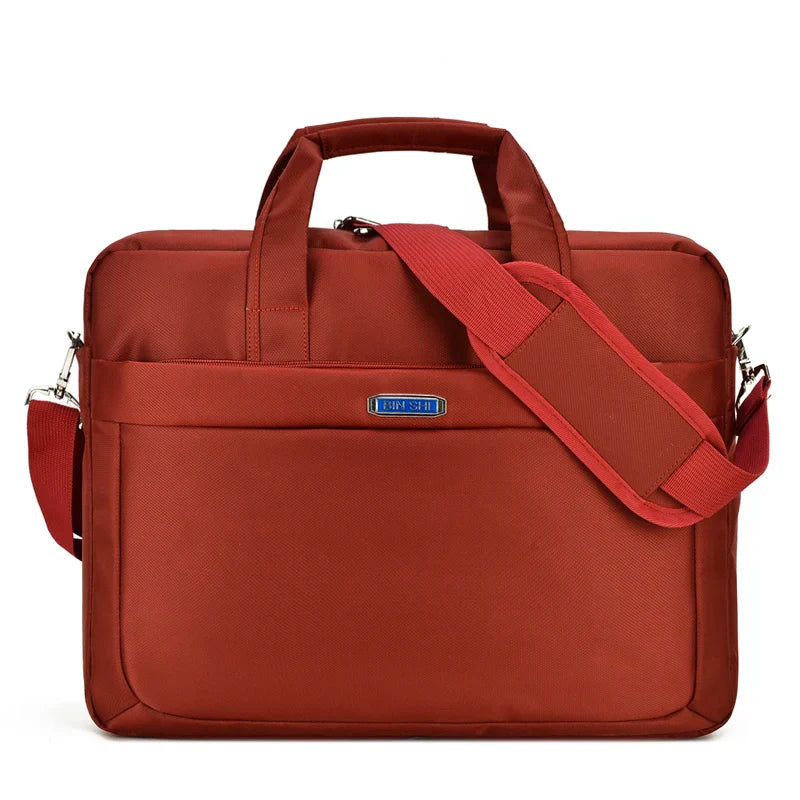 HKM-400467 Multifunctional Waterproof Nylon Laptop Briefcase for Travel and Business Use