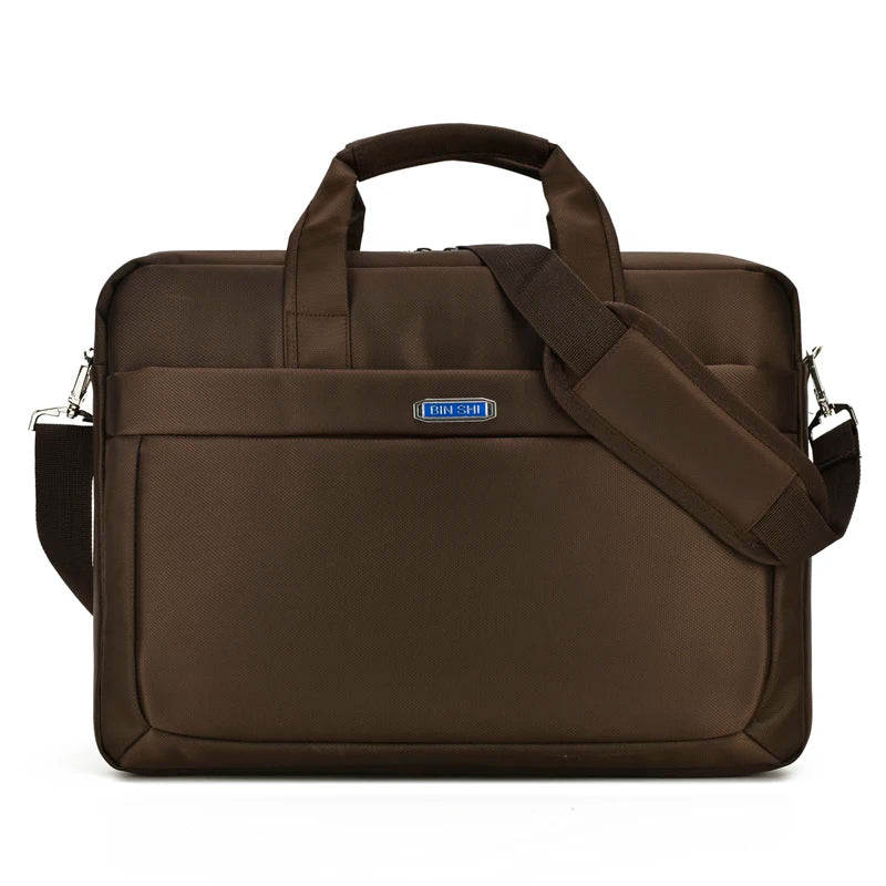 HKM-400467 Multifunctional Waterproof Nylon Laptop Briefcase for Travel and Business Use