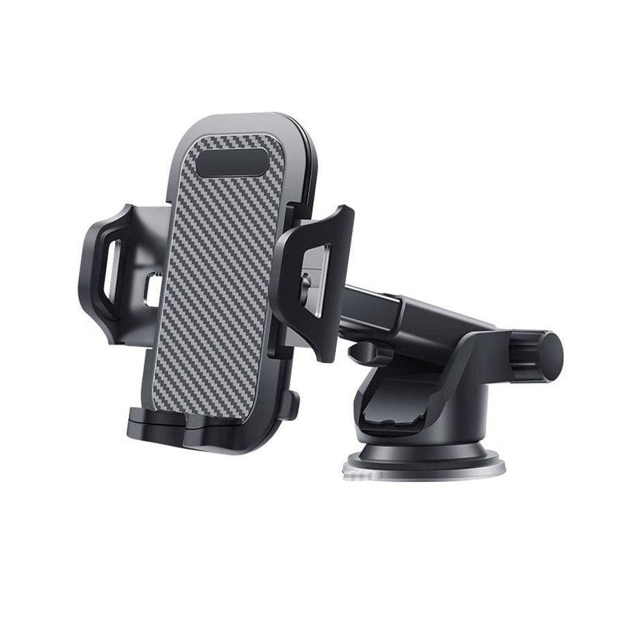 HKM-400467 Universal Car Phone Holder for Devices 4.0-7.0 Inches, Adjustable Width 58mm-80mm, Compatible with Phones Under 15mm Thick