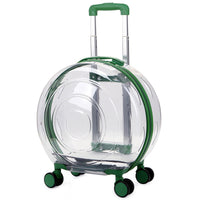 HKM-4004925 Large Transparent Pet Trolley Bag - Portable Hard PC Cat Carrier