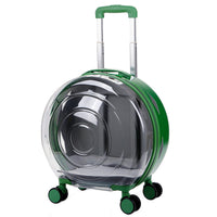 HKM-4004925 Large Transparent Pet Trolley Bag - Portable Hard PC Cat Carrier