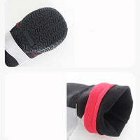 HKM-4005309 Warm Waterproof Plush Pet Shoes for Dogs - Non-Slip Casual Style in Red and Orange, Available in Sizes 1 to 8