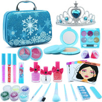 HKM-400595 Kids Pretend Play Makeup Kit with Mirror Bags for Ages 2-7 – Non-Toxic Plastic Toys