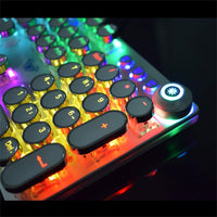 HKM-400595 Wired Gaming Keyboard with 108 Keys and Comfortable Hand Rest