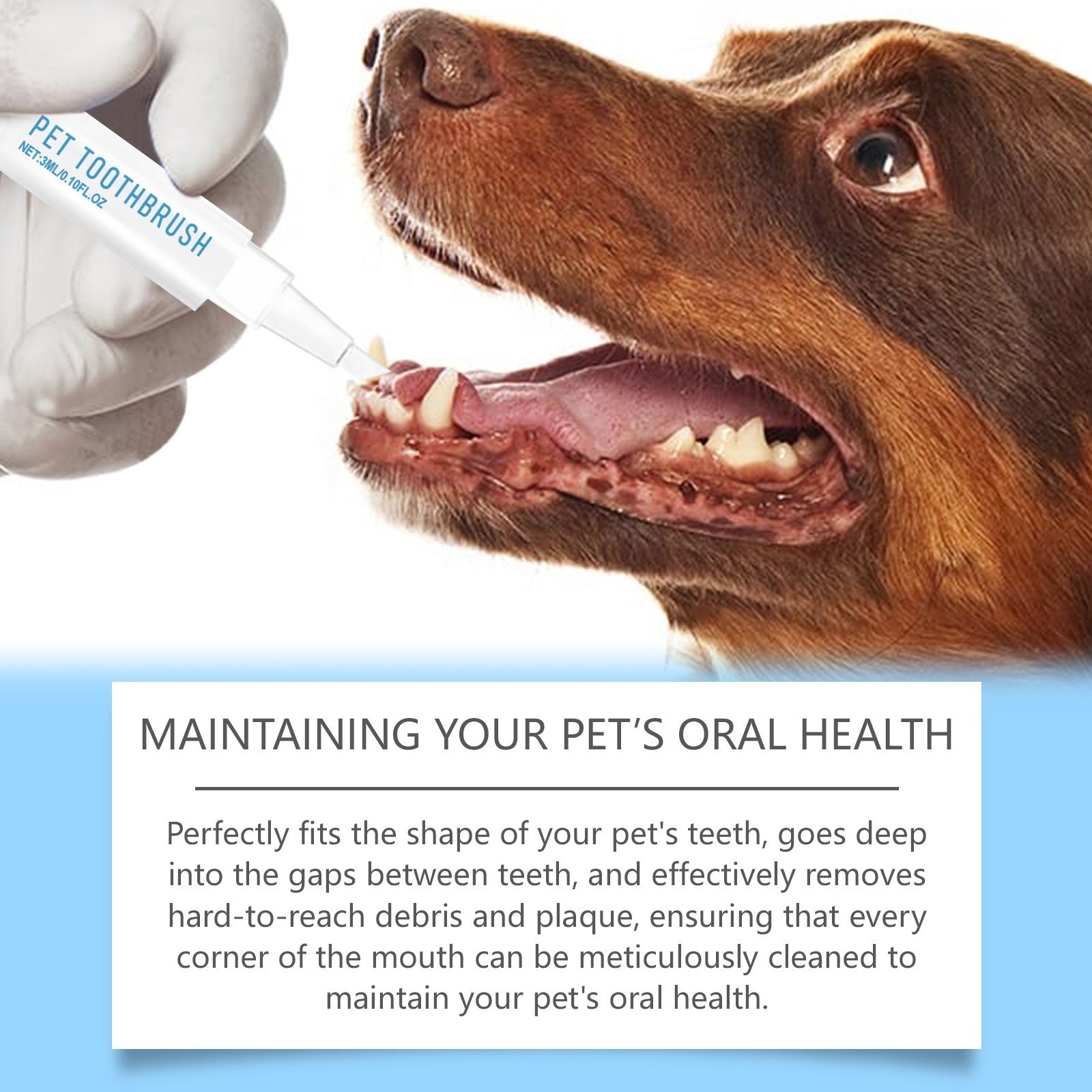 HKM-4006333 Pet Toothbrush Pen for Effective Dental Care - 3ml