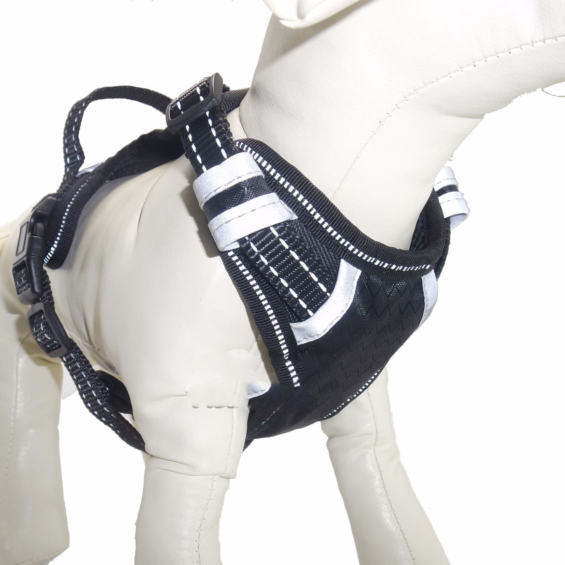 HKM-4007741 Pet Car Safety Chest Harness for Medium and Large Dogs - Nylon, Non-Adjustable, Available in Multiple Colors