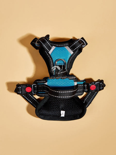 HKM-4007741 Pet Car Safety Chest Harness for Medium and Large Dogs - Nylon, Non-Adjustable, Available in Multiple Colors