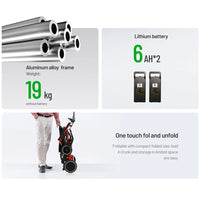 HKM-400787 Compact Dual Motor Folding Mobility Wheelchair with Removable Battery and 20 Km Driving Range