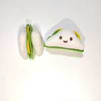 HKM-4008125 Decompression Plush Hamburger Pet Sound Toy - Fun Chewable Plushie for Dogs and Cats