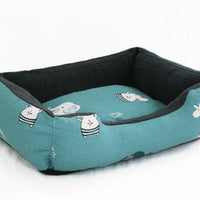 HKM-4008509 Square Nest Pet Mat for Small Animals, Removable Designs, Washable Options, Perfect for All Pets