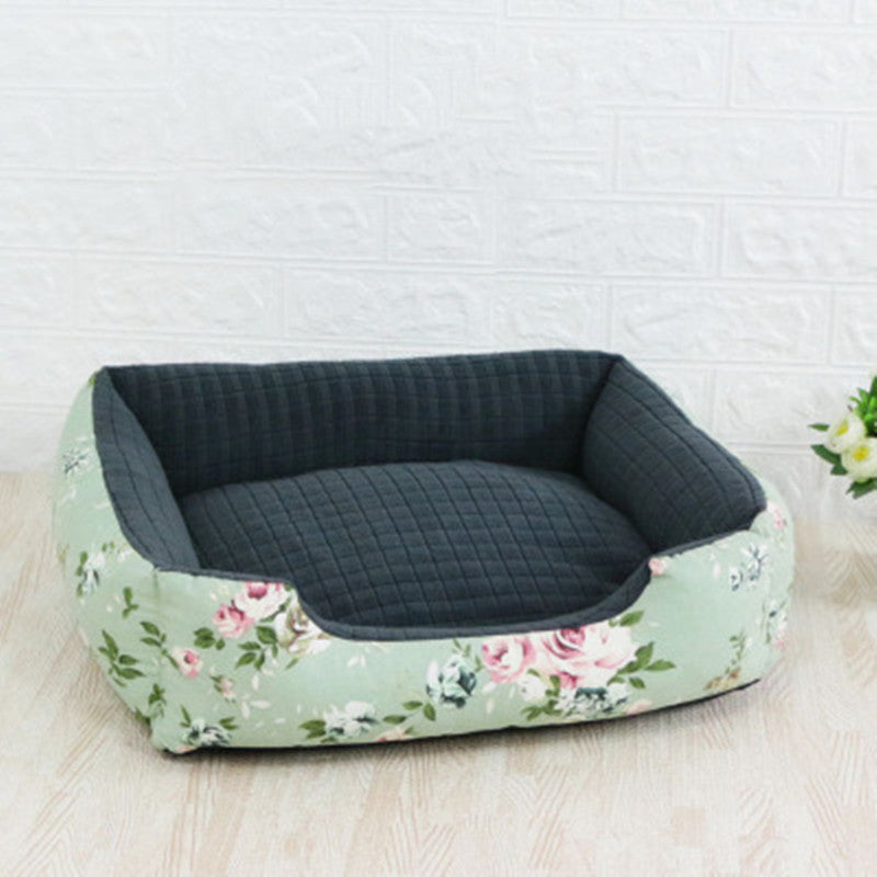 HKM-4008509 Square Nest Pet Mat for Small Animals, Removable Designs, Washable Options, Perfect for All Pets