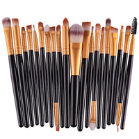 HKM-400979 Makeup Brush Set with Loose Powder, Blush, and Eye Shadow Brushes in OPP Bag