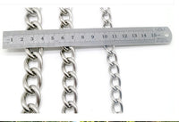 HKM-4010429 Stainless Steel Dog Collar Chain for German Shepherds and Rottweilers - Multiple Sizes Available