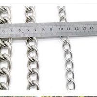 HKM-4010429 Stainless Steel Dog Collar Chain for German Shepherds and Rottweilers - Multiple Sizes Available