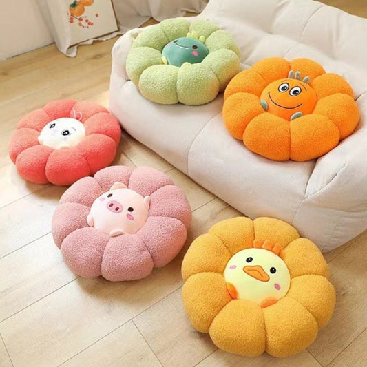 HKM-401043 Cartoon Plush Cushions for Office and Home – Dino, Rabbit, Pig, Duck & More, 45x45cm