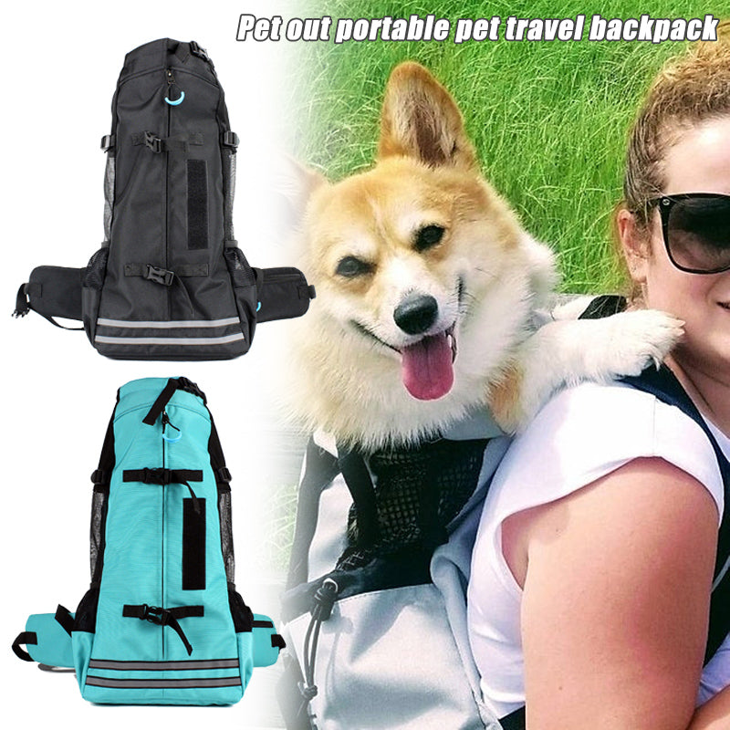 HKM-4010685 Breathable Expandable Pet Backpack Carrier for Medium Dogs