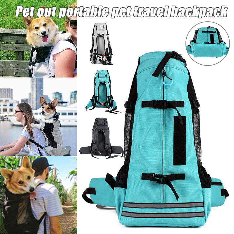 HKM-4010685 Breathable Expandable Pet Backpack Carrier for Medium Dogs