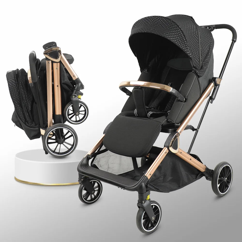 HKM-401107 Aluminium Frame 360 Degree Foldable Baby Stroller Carriage Pushchair Buggy