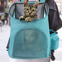 HKM-4011709 Foldable Multifunctional Pet Backpack for Small to Medium Pets - Nylon, Lightweight, Various Colors