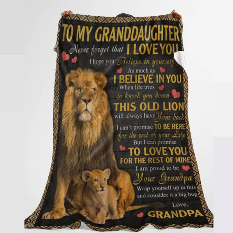 HKM-401235 Cartoon Flannel Blanket - Soft Polyester for All Seasons